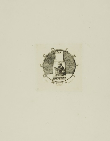 Rebus: Here Lies the Ancient Vendetta, 1862, Charles Meryon (French, 1821-1868), printed by Pierron