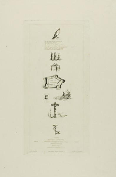 Rebus: Béranger was not Really Strong, for he Never had the Key of the Fields, 1863, Charles Meryon