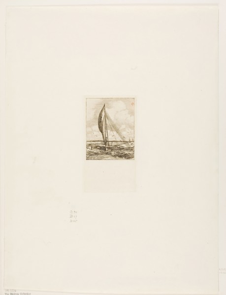 Swift-Sailing Proa, Mulgrave Archipelago, Oceania, 1866, Charles Meryon, French, 1821-1868, France,