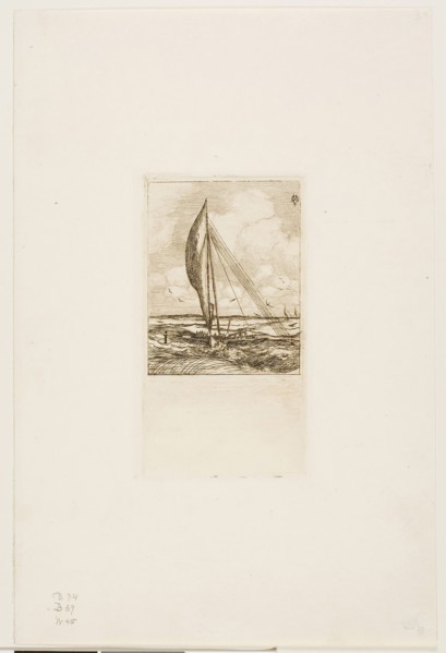 Swift-Sailing Proa, Mulgrave Archipelago, Oceania, 1866, Charles Meryon, French, 1821-1868, France,