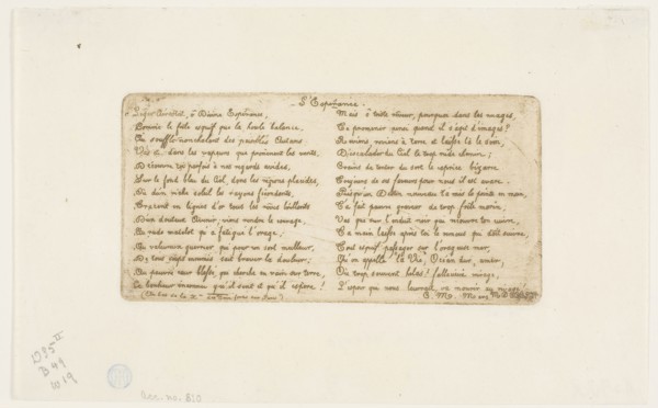 L’Esperance (verse to accompany Pont-au-Change), 1854, Charles Meryon, French, 1821-1868, France,