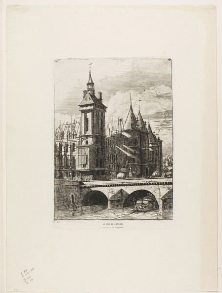 The Clock Tower, Paris, 1852, Charles Meryon (French, 1821-1868), printed by Auguste Delâtre
