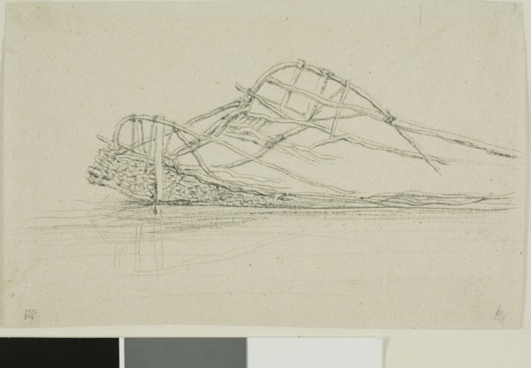 A New Zealand Float, n.d., Charles Meryon, French, 1821-1868, France, Graphite on buff laid paper,