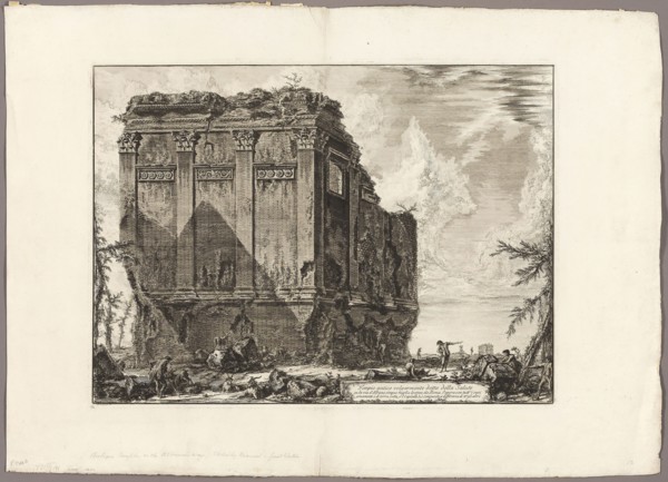 Ancient temple commonly called the Temple of Health on the Via d’Albano five miles outside Rome,