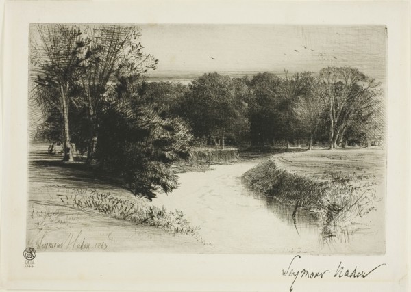 A Sunset in Ireland, 1863, Francis Seymour Haden, English, 1818-1910, England, Etching and drypoint