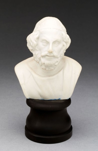 Bust of Homer, c. 1790, Wedgwood Manufactory, England, founded 1759, Burslem, Stoneware