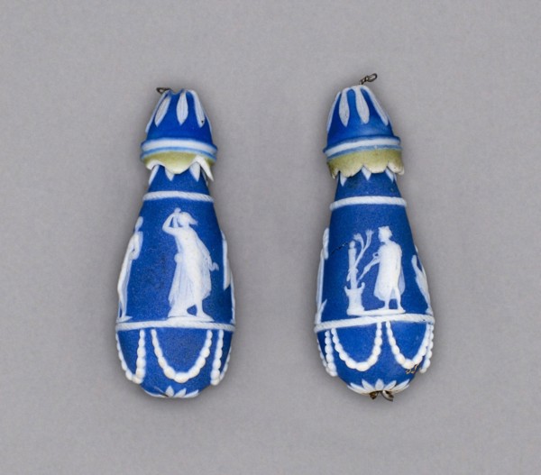 Ear Drops, Late 18th century, Wedgwood Manufactory, England, founded 1759, Burslem, Stoneware