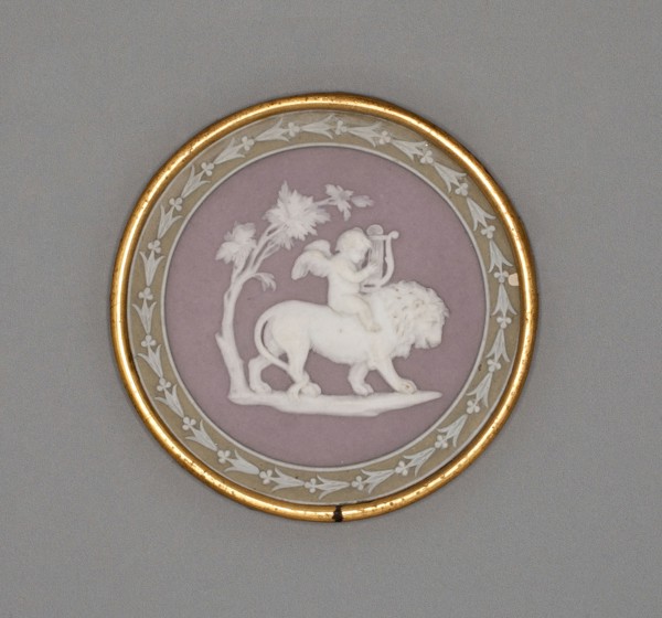 Plaque with Cupid and Lion, c. 1780, Wedgwood Manufactory, England, founded 1759, Burslem,