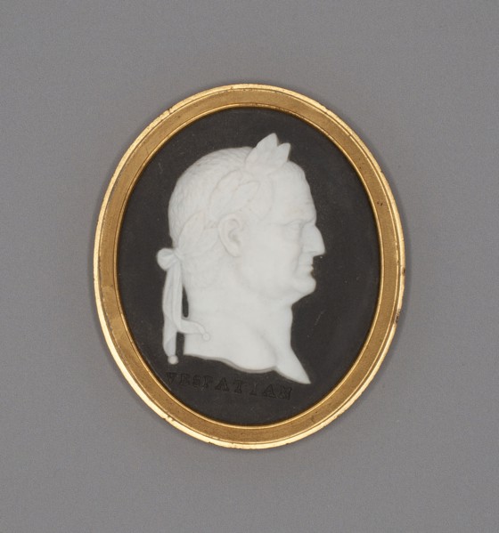Medallion with Vespasian, Late 18th century, Wedgwood Manufactory, England, founded 1759, Burslem,