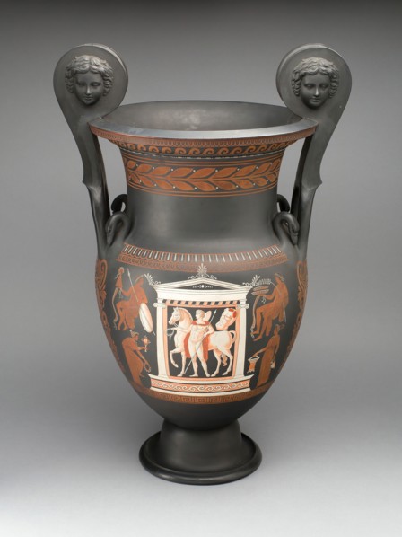 Vase, 1850/75, Wedgwood Manufactory, England, founded 1759, Burslem, Stoneware (basaltware) with