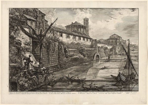 View of the ancient structure built by Tarquinius Superbus called the Bel Lido, and like others,