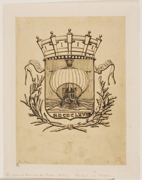 It Rocks but is Not Sunk, 1854, Charles Meryon, French, 1821-1868, France, Pen and brown ink on tan