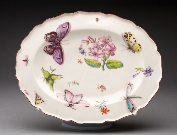 Dish, c. 1750, Chelsea Porcelain Manufactory, London, England, c. 1745-1784, Chelsea, Soft-paste