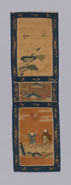 Panel (For a Screen), Qing dynasty (1644–1911), 1875/1900, China, Panels: Silk,