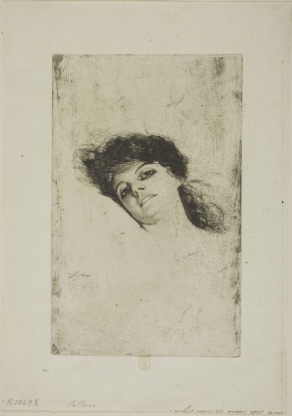 Mary, 1884, Anders Zorn, Swedish, 1860-1920, Sweden, Etching on off-white laid paper, 220 x 138 mm