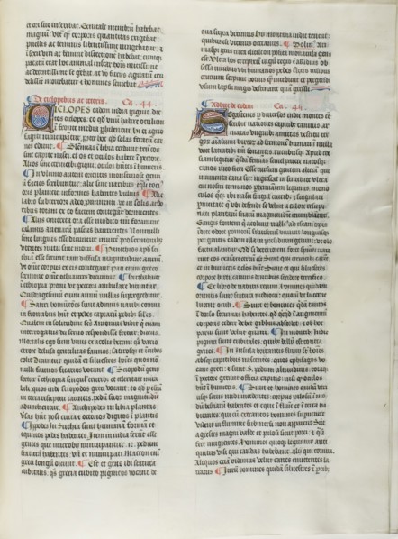 Folio Fourteen from Burchard of Sion’s De locis ac mirabilibus mundi, or an Illuminated Geography,