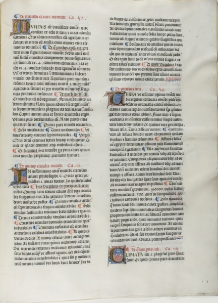 Folio Nineteen from Burchard of Sion’s De locis ac mirabilibus mundi, or an Illuminated Geography,