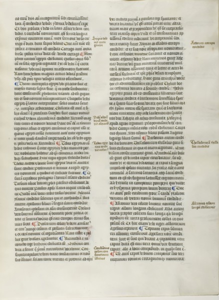 Folio Eight from Burchard of Sion’s De locis ac mirabilibus mundi, or an Illuminated Geography, c.