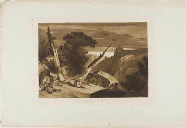 From Spenser’s Fairy Queen, plate 36 from Liber Studiorum, published June 1811, Joseph Mallord