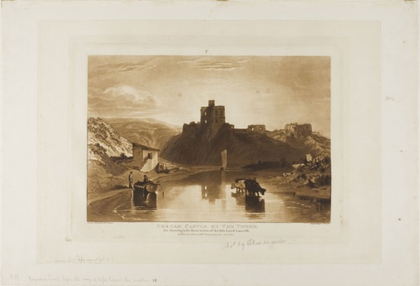 Norham Castle, plate 57 from Liber Studiorum, published January 1, 1816, Joseph Mallord William