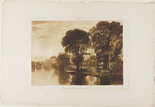 Isleworth, plate 63 from Liber Studiorum, published January 1, 1819, Joseph Mallord William Turner