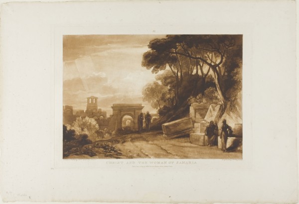 Christ and the Woman of Samaria, plate 71 from Liber Studiorum, published January 1, 1819, Joseph