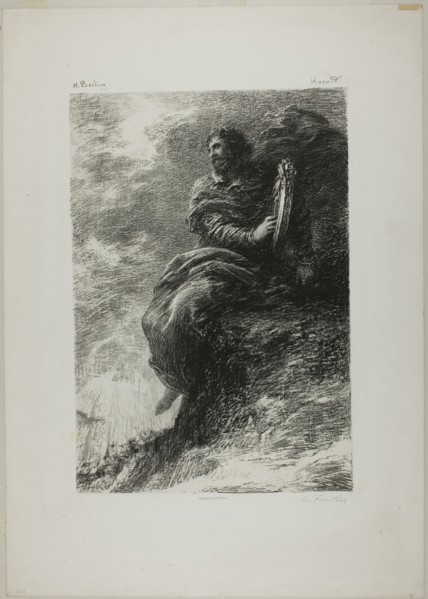 Harold: In the Mountains, 1884, Henri Fantin-Latour, French, 1836-1904, France, Lithograph in black