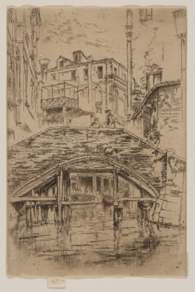 Ponte del Piovan, 1879/80, James McNeill Whistler, American, 1834-1903, United States, Etching and