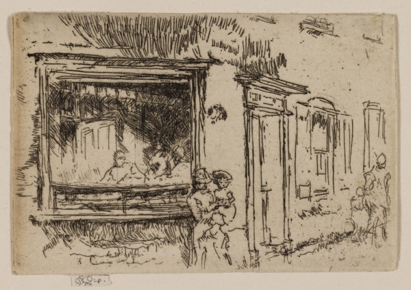 Butcher’s Shop, Sandwich, Kent, 1887, James McNeill Whistler, American, 1834-1903, United States,