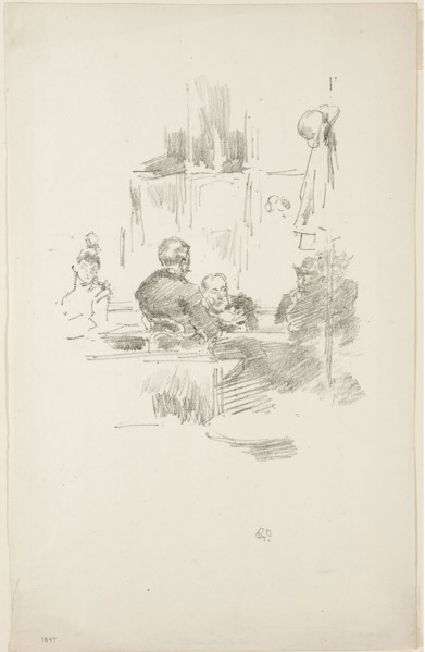 Late Picquet, 1894, James McNeill Whistler, American, 1834-1903, United States, Transfer lithograph