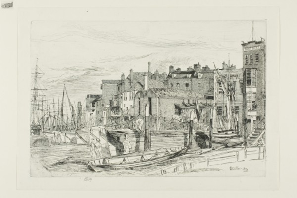 Thames Police, 1859, James McNeill Whistler, American, 1834-1903, United States, Etching and