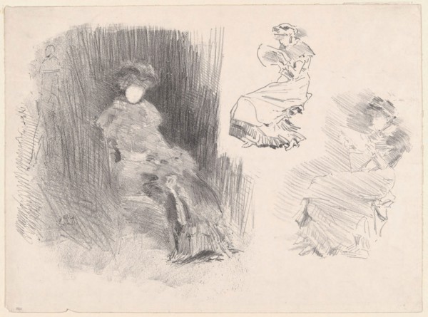 Reading, 1879, published 1887, James McNeill Whistler, American, 1834-1903, United States,