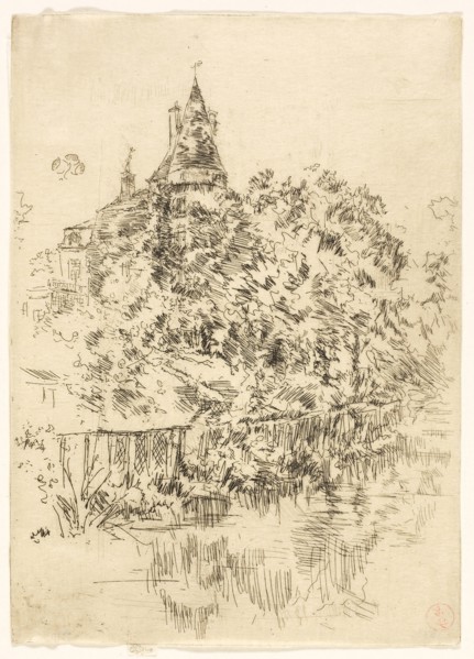 Château de Verneuil, Touraine, 1888, James McNeill Whistler, American, 1834-1903, United States,
