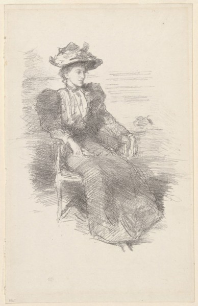 A Portrait: Mildred Howells, 1894/96, James McNeill Whistler, American, 1834-1903, United States,