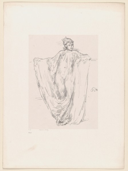 Figure Study, 1894, James McNeill Whistler, American, 1834-1903, United States, Transfer lithograph