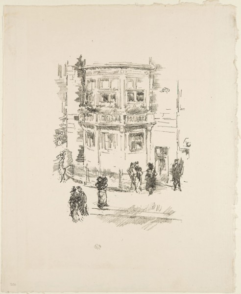 The Manager’s Window, Gaiety Theatre, 1896, James McNeill Whistler, American, 1834-1903, United