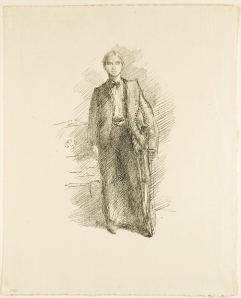 Portrait Study: Mr. Herbert C. Pollitt, 1896, James McNeill Whistler, American, 1834-1903, United