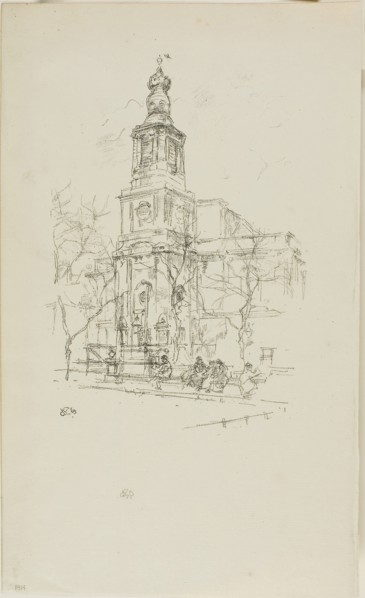 St. Anne’s, Soho, 1896, James McNeill Whistler, American, 1834-1903, United States, Transfer
