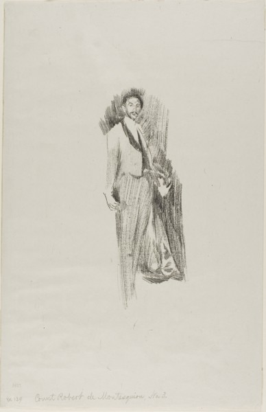 Count Robert de Montesquiou, 1894, Beatrix Godwin Whistler, English, 1857-1896, England, Lithograph
