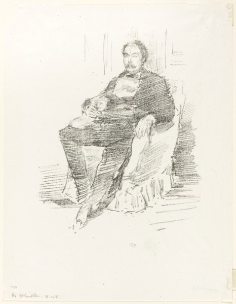 Portrait of Dr. Whistler, No. 2, 1894, James McNeill Whistler, American, 1834-1903, United States,