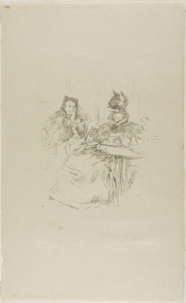 Afternoon Tea, 1897, James McNeill Whistler, American, 1834-1903, United States, Transfer