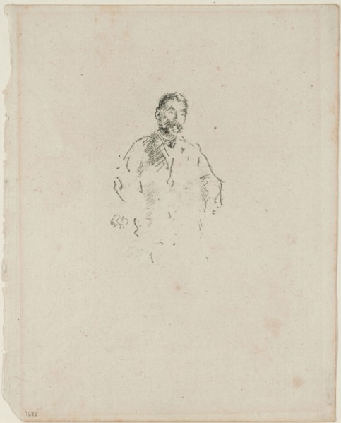 Stephane Mallarmé, No. 2, 1892, James McNeill Whistler, American, 1834-1903, United States,
