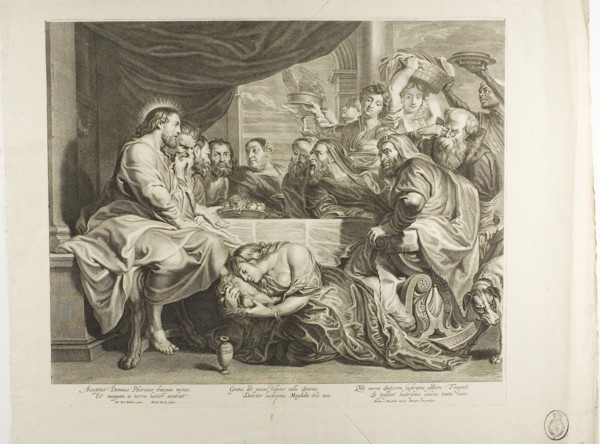 Mary Magdalene at the Feet of Jesus in the Home of Simon the Pharisee, n.d., Michiel Natalis