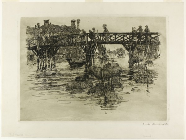 Fishing Quarter, Venice, 1880, Frank Duveneck, American, 1848-1919, United States, Etching and