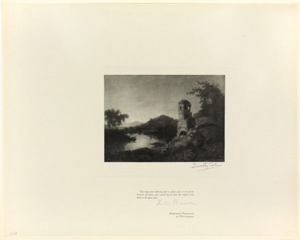Cicero’s villa, from Old English Masters, 1898, printed 1902, Timothy Cole (American, born England,