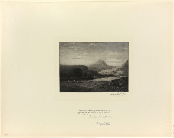 On the River Wye, from Old English Masters, 1898, printed 1902, Timothy Cole (American, born