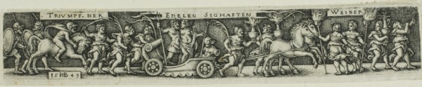 Triumphal Procession of the Noble Glorious Women, 1549, Sebald Beham, German, 1500-1550, Germany,