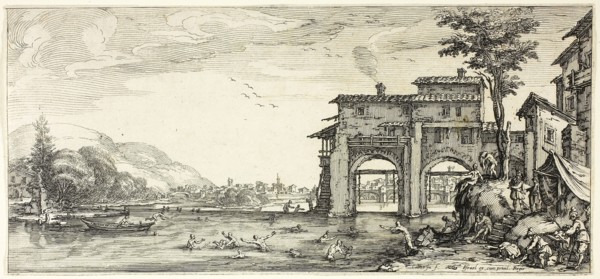 The Bathers, from Various Scenes Designed in Florence, 1618–20, Jacques Callot, French, 1592-1635,