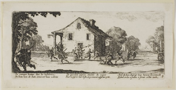 Scene of Pillage, plate four from The Large Miseries of War, n.d., Gerrit Lucasz van Schagen