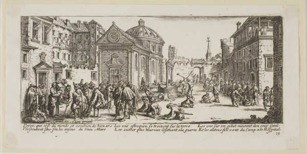 The Hospital, plate fifteen from The Large Miseries of War, n.d., Gerrit Lucasz van Schagen (Dutch,